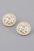 Quilted Twist Stud Earrings