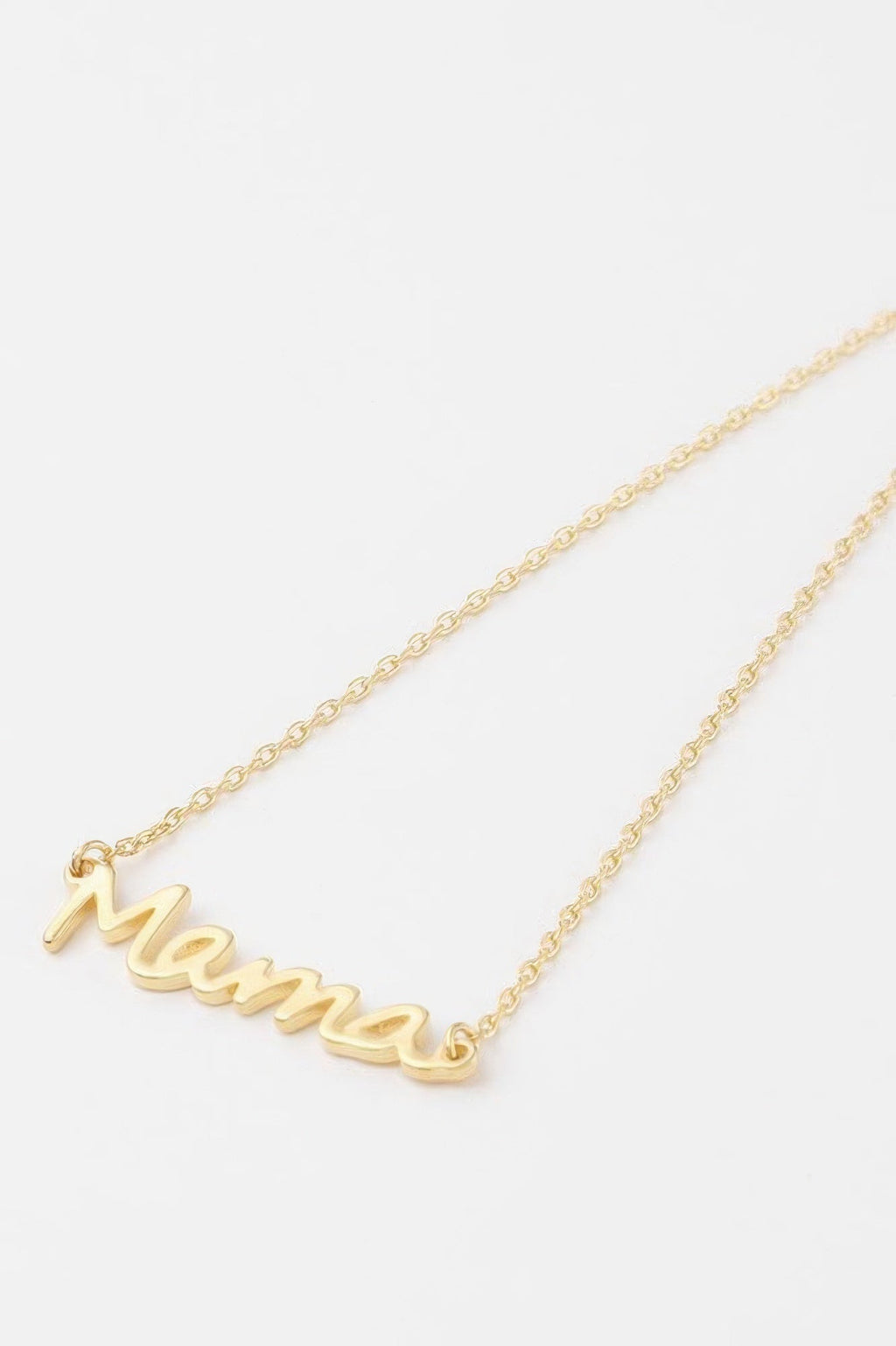 Cursive Mama Script Necklace
