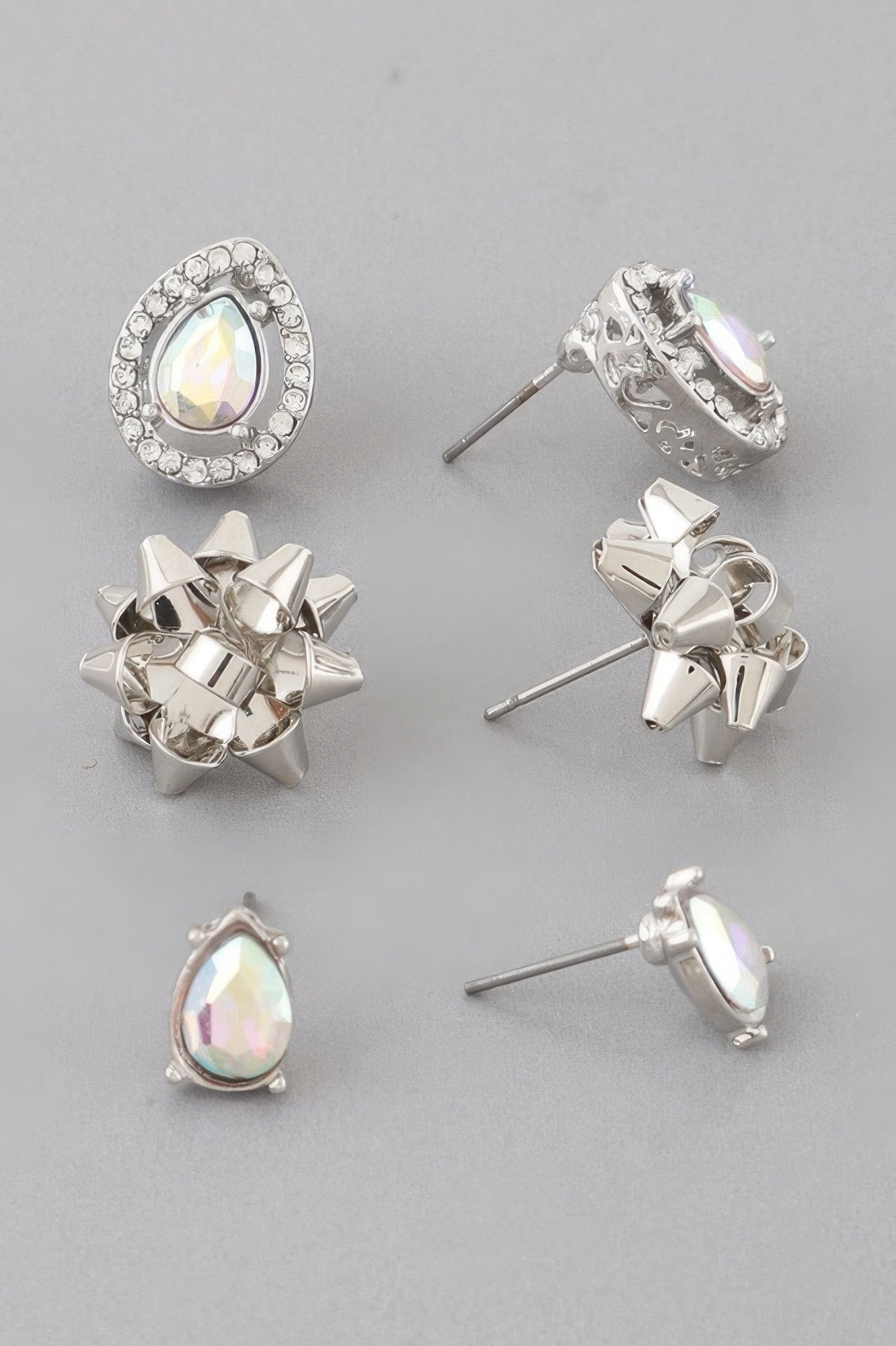 Jeweled Teardrop Gift Earring Set