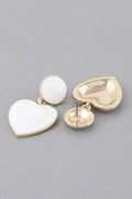 Twisted Heart Drop Earrings