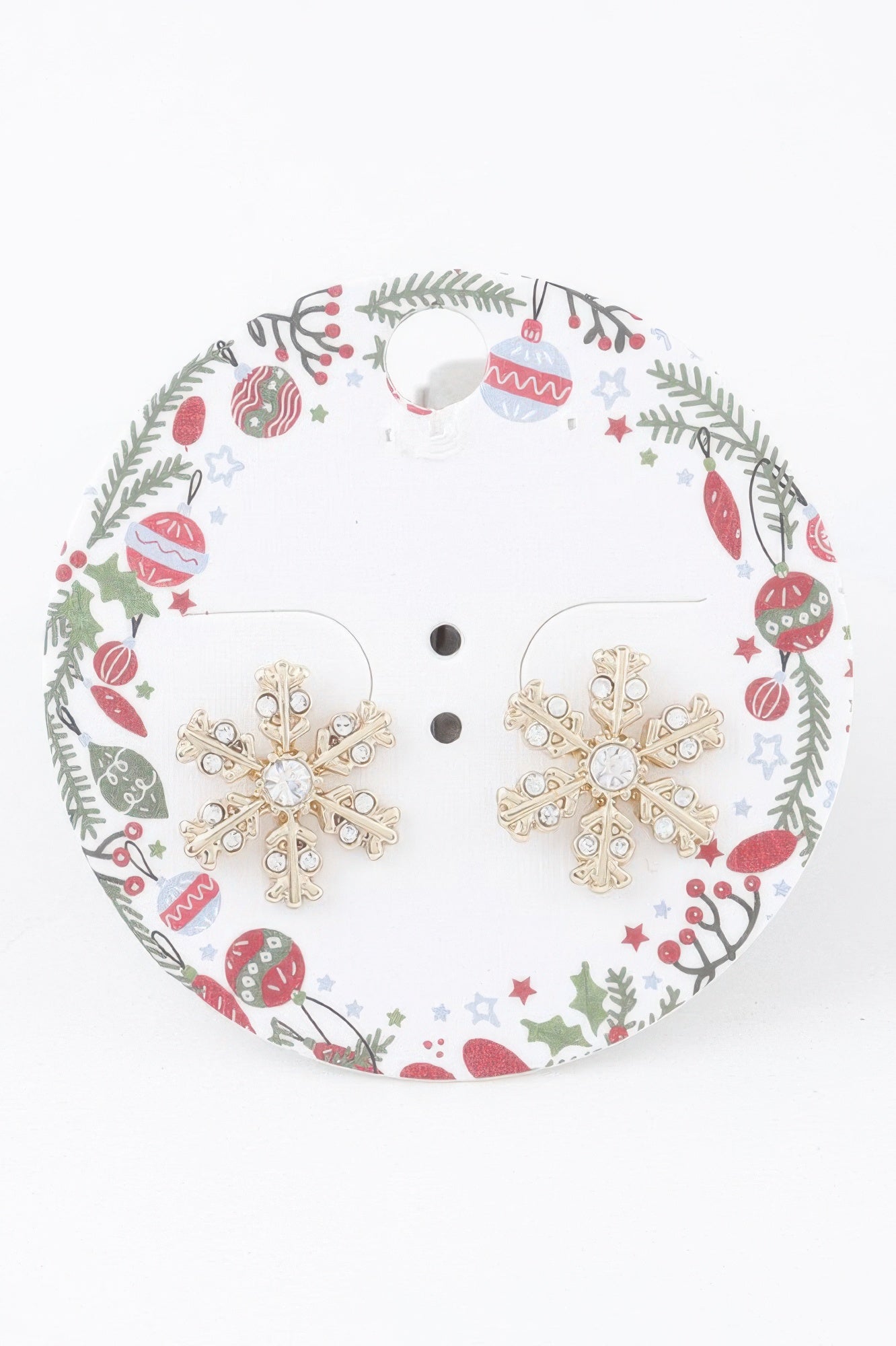 Winter Snowflake Stud Earrings