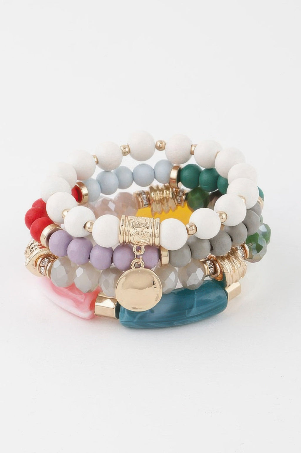 Multi Crystal Pendant Bracelet