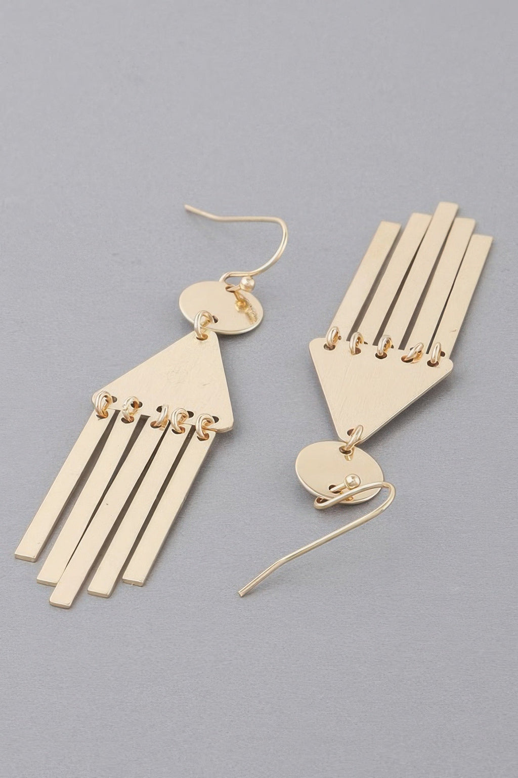 Geometric Bar Drop Earrings