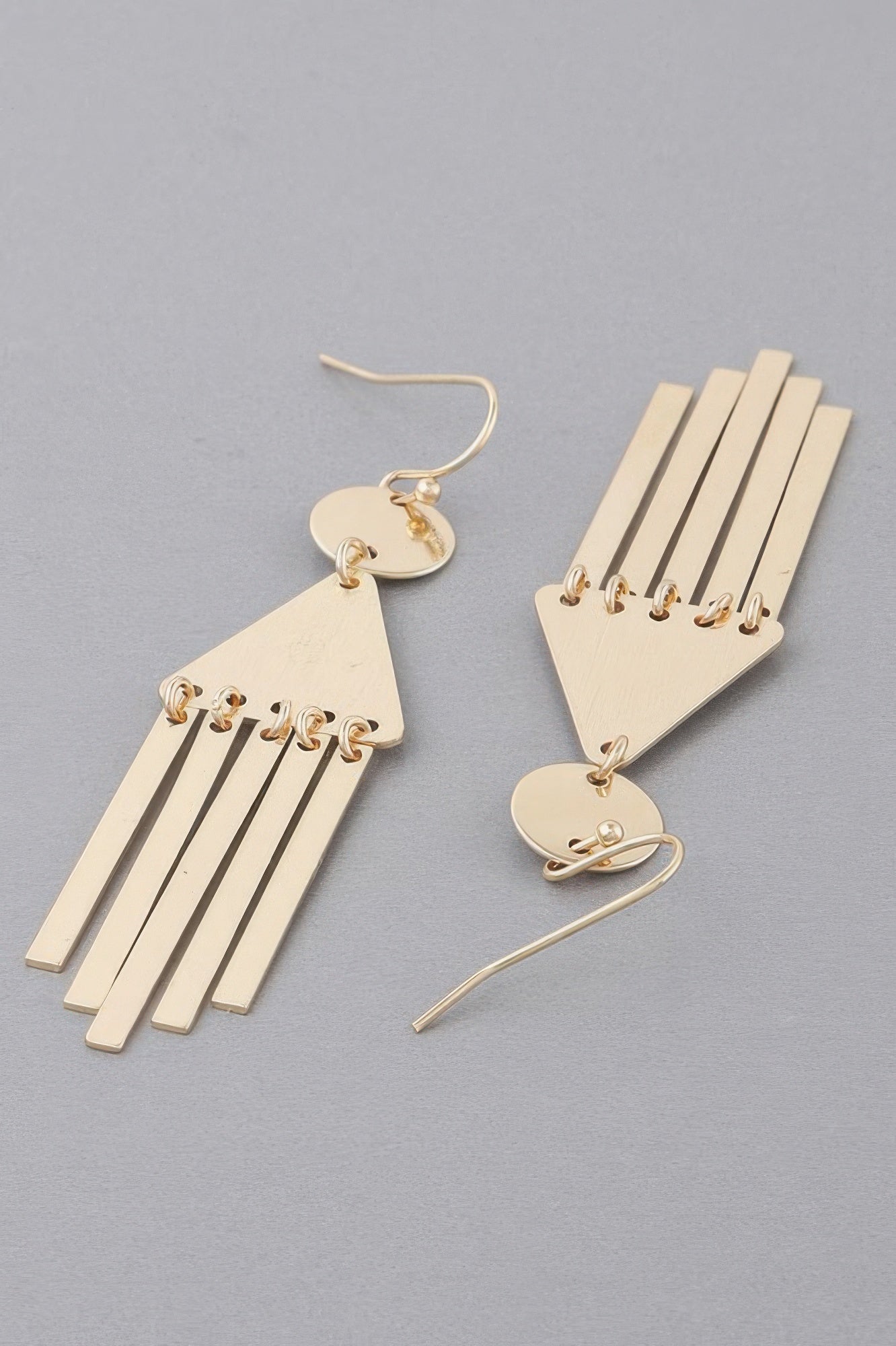 Geometric Bar Drop Earrings