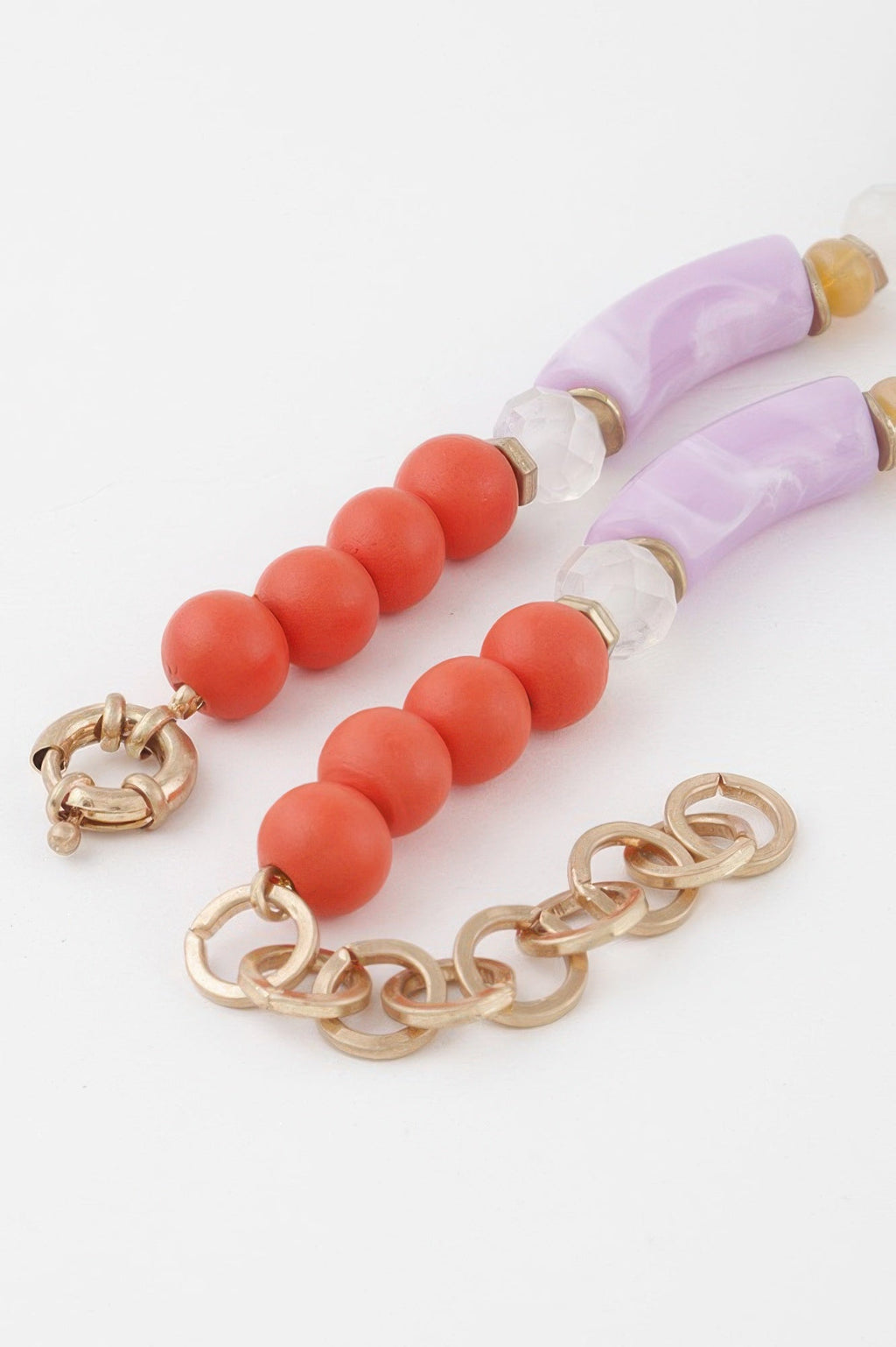 Flower Marble Bead Necklace