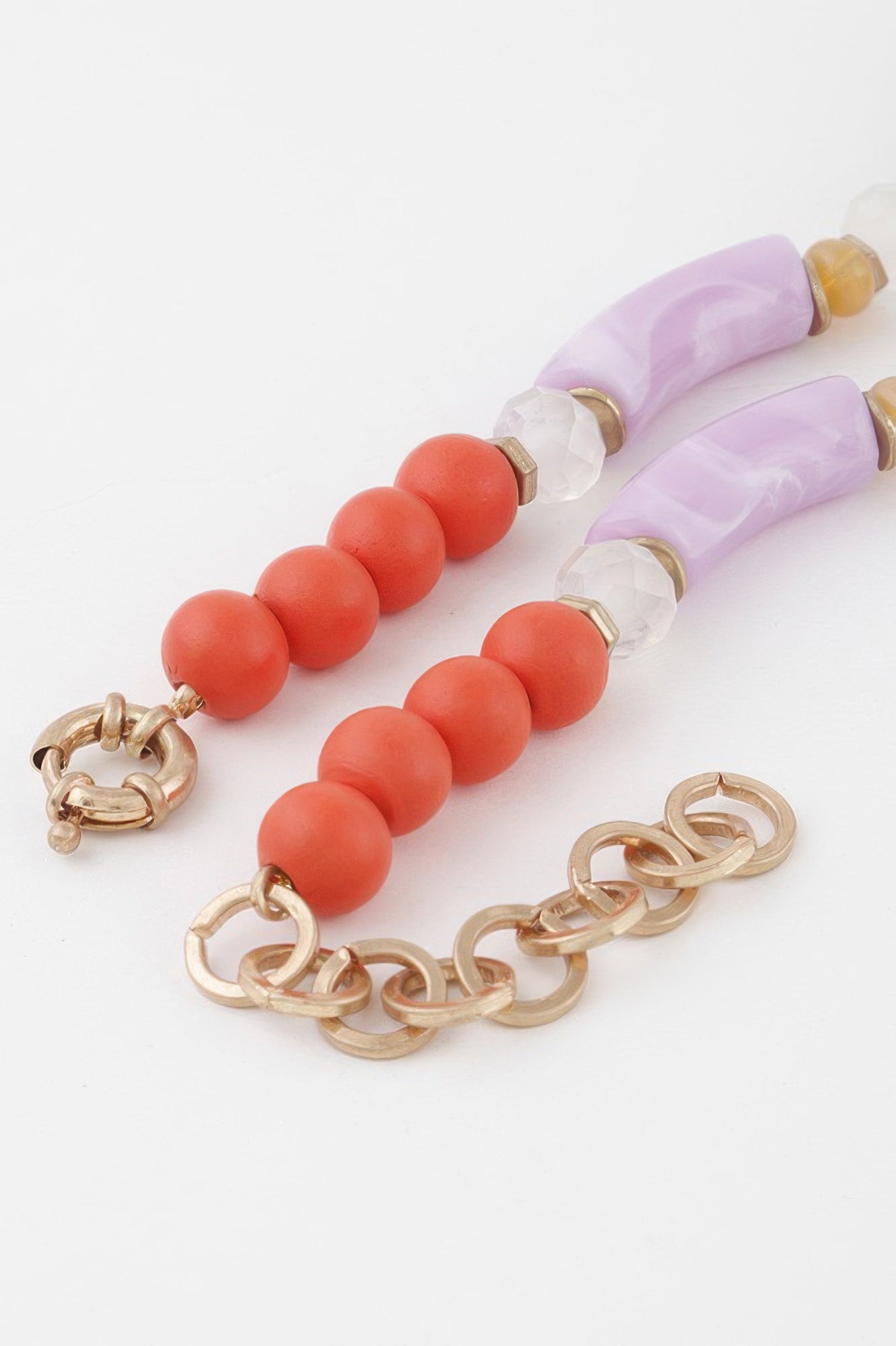 Flower Marble Bead Necklace
