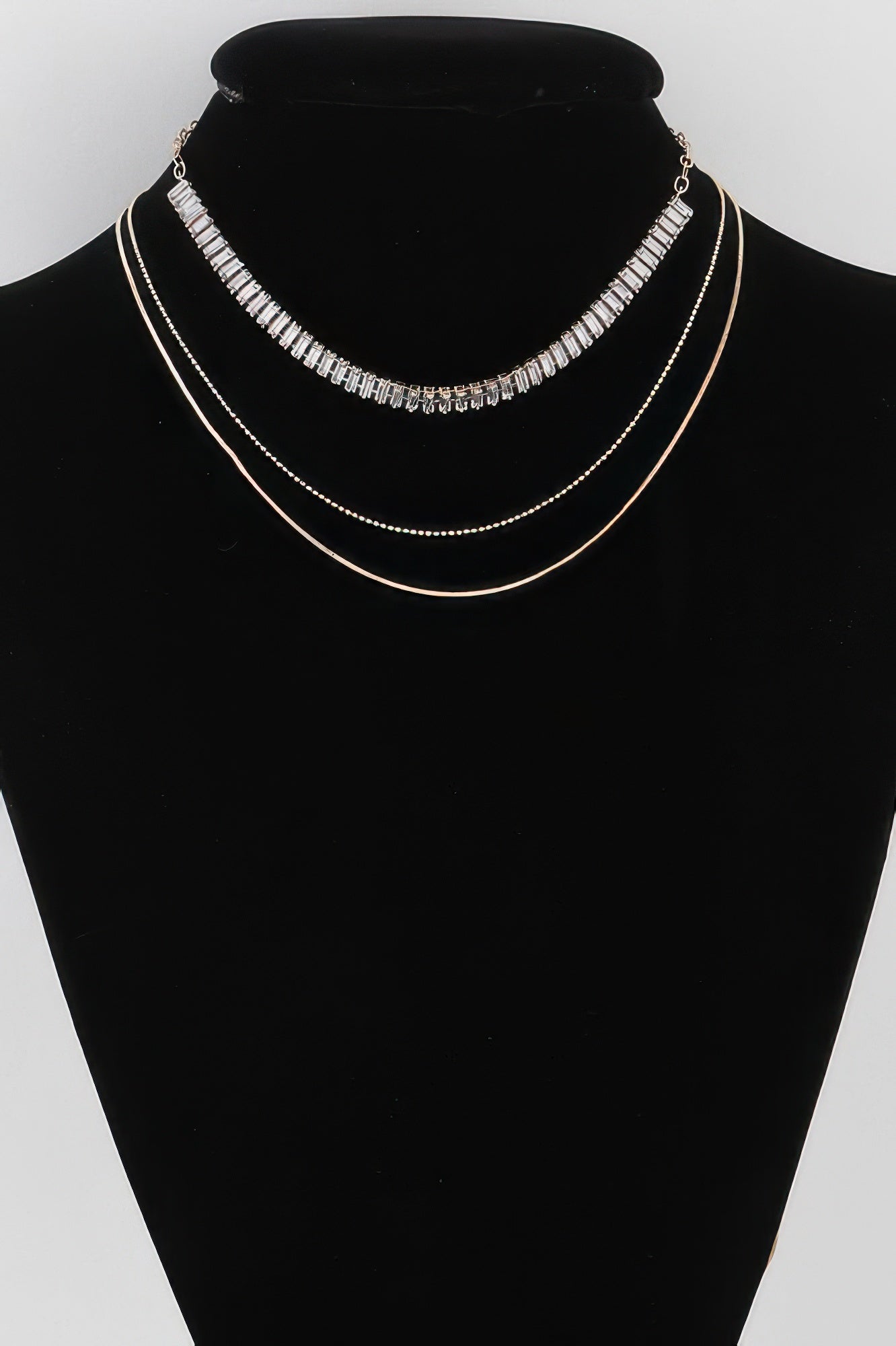 Multi Crystal Bead Necklace