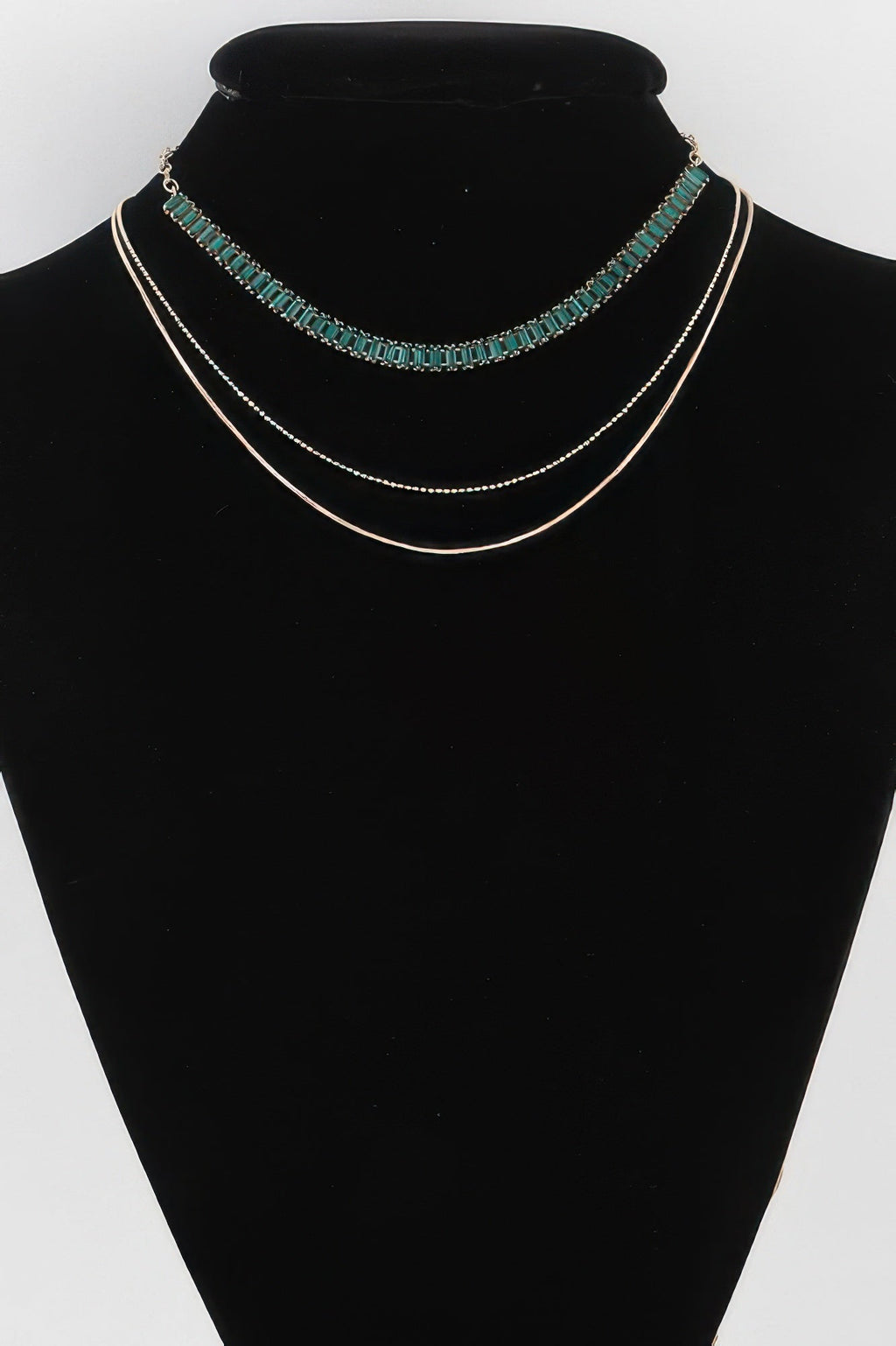 Multi Crystal Bead Necklace