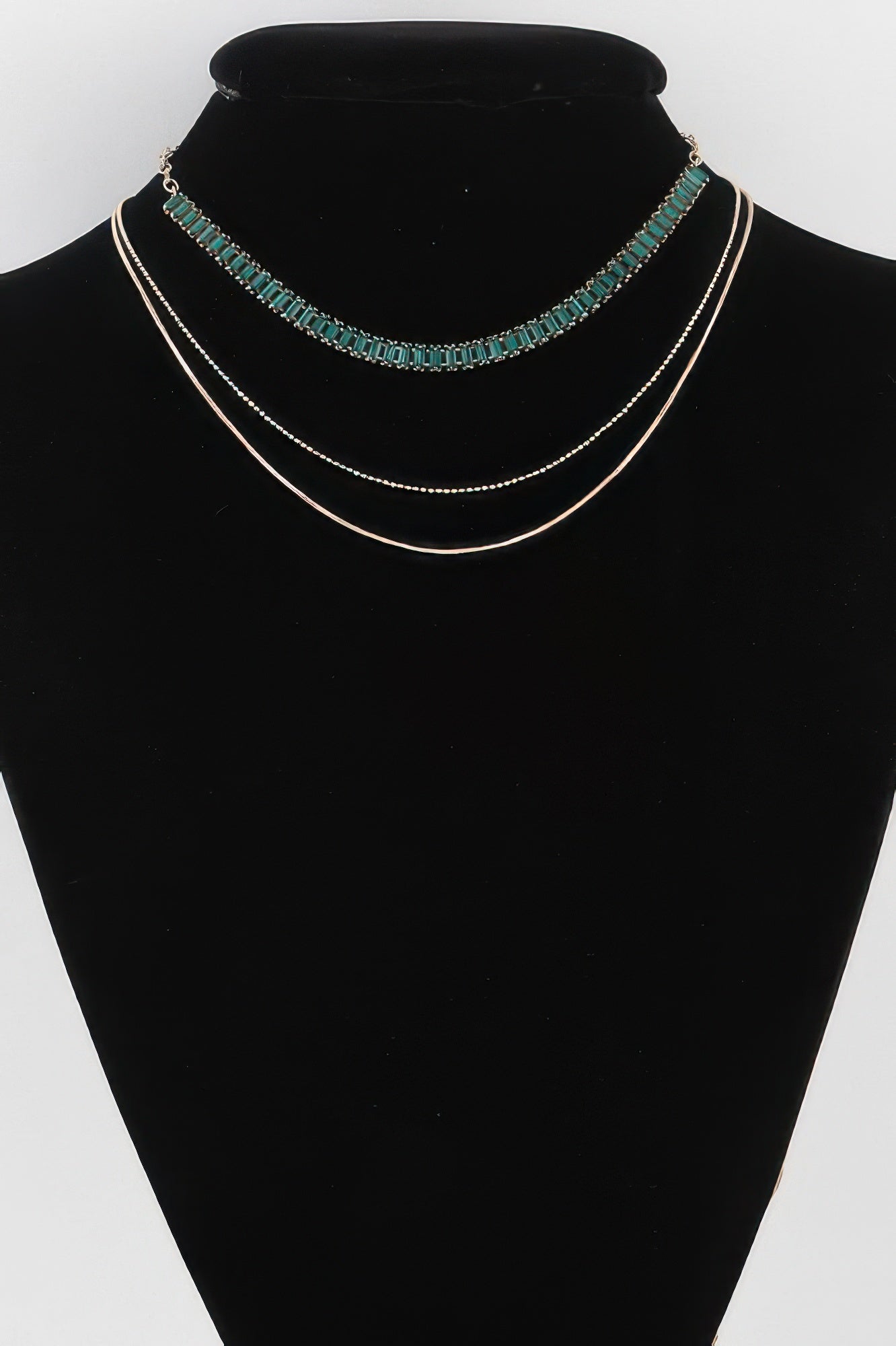 Multi Crystal Bead Necklace