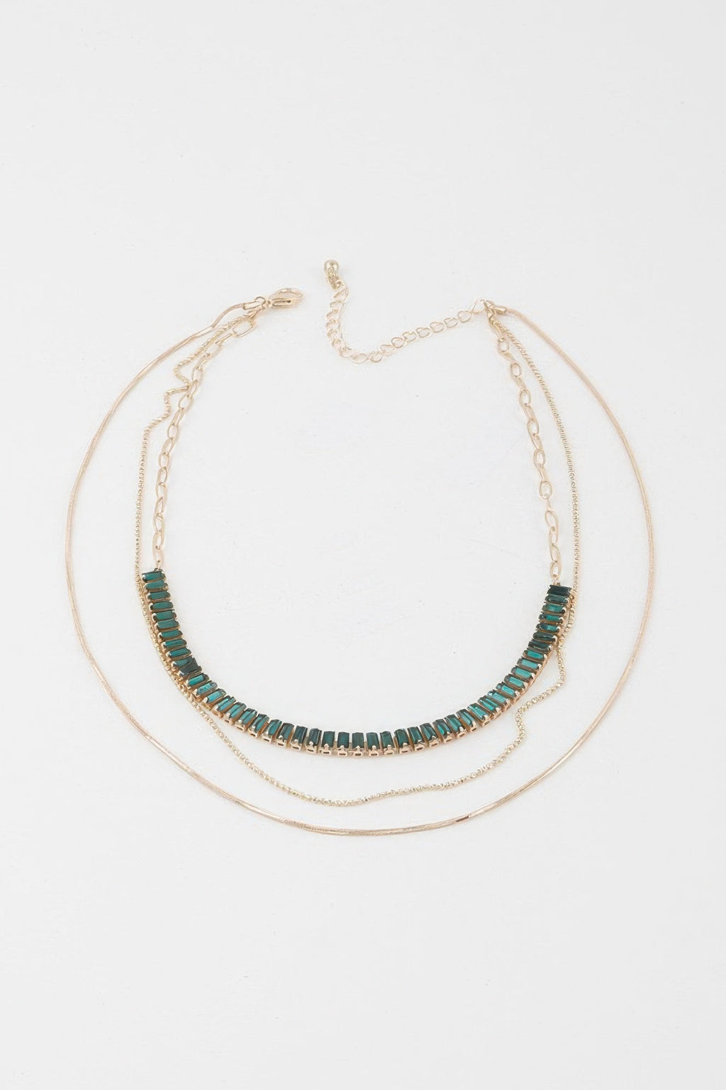 Multi Crystal Bead Necklace