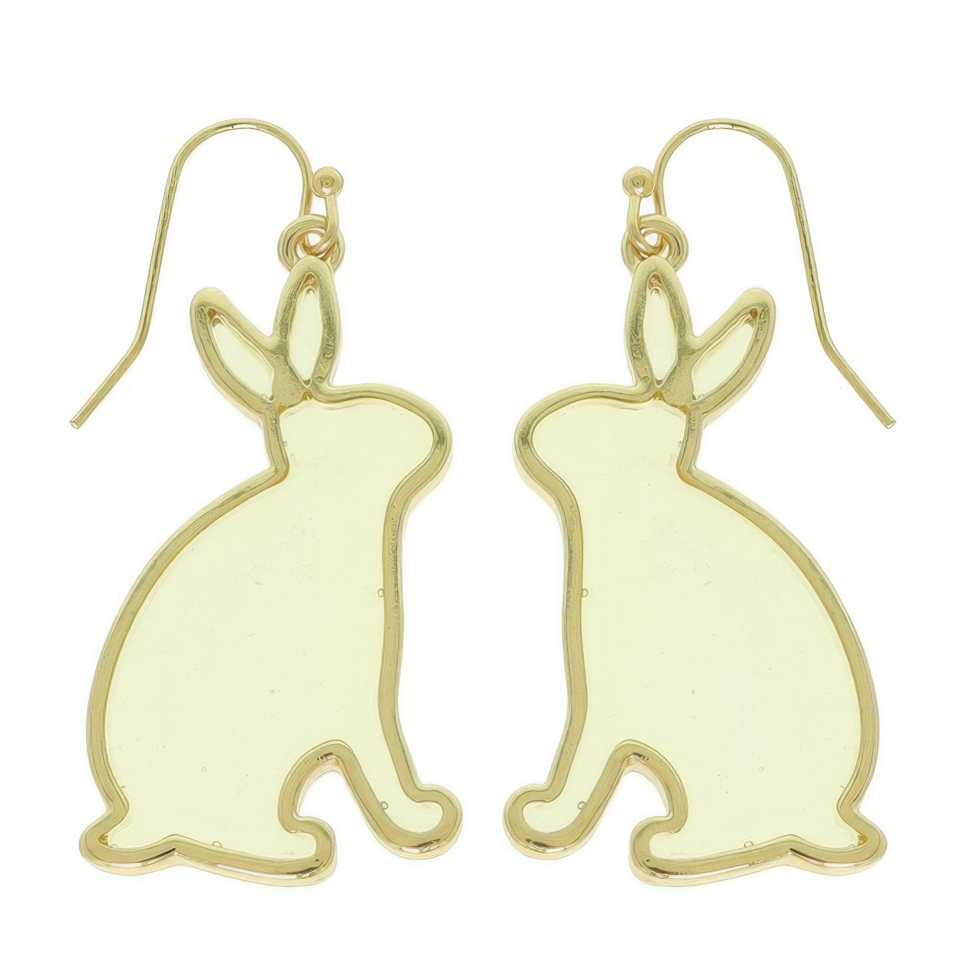 Easter Bunny Window Epoxy Dangle Earrings