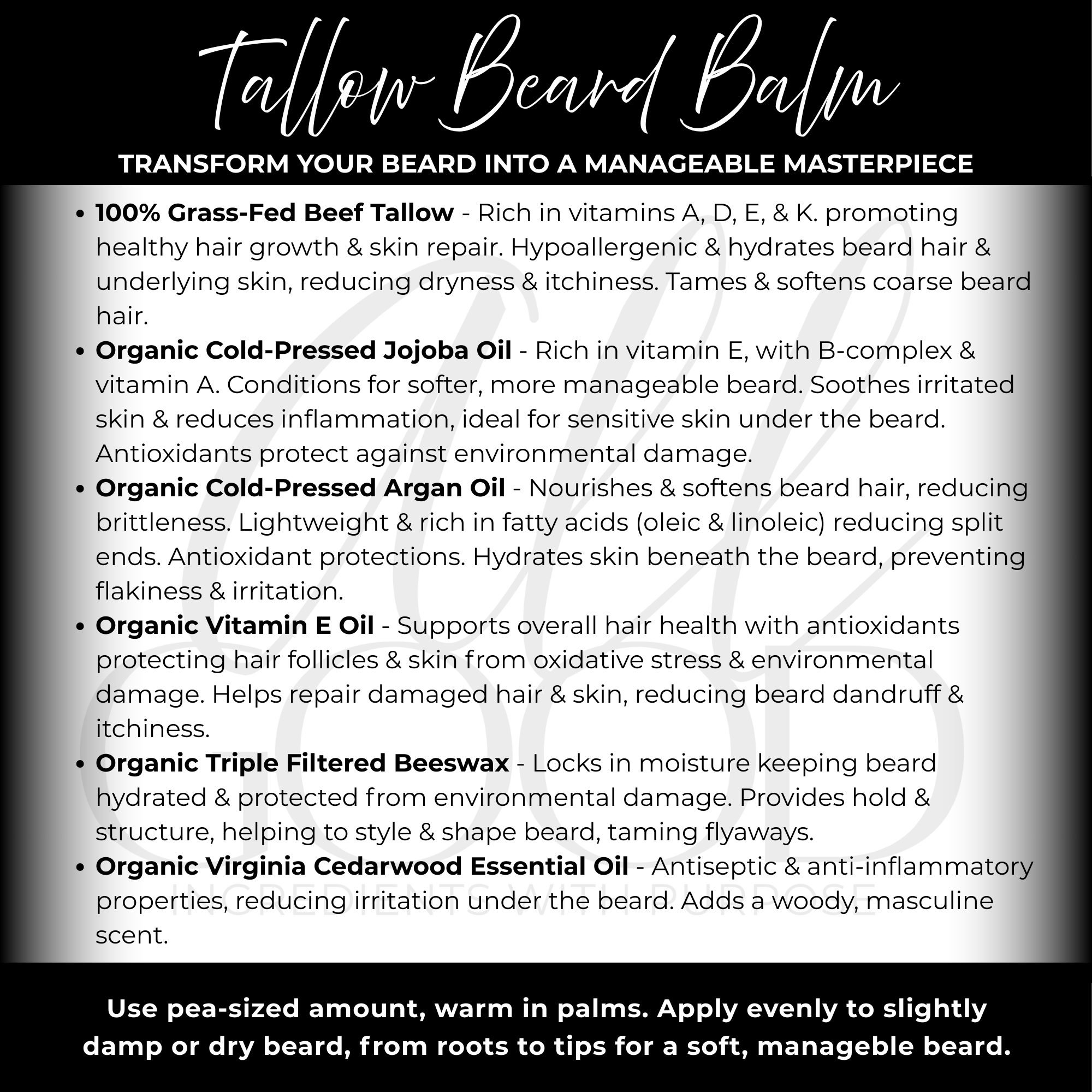 Tallow Beard Balm