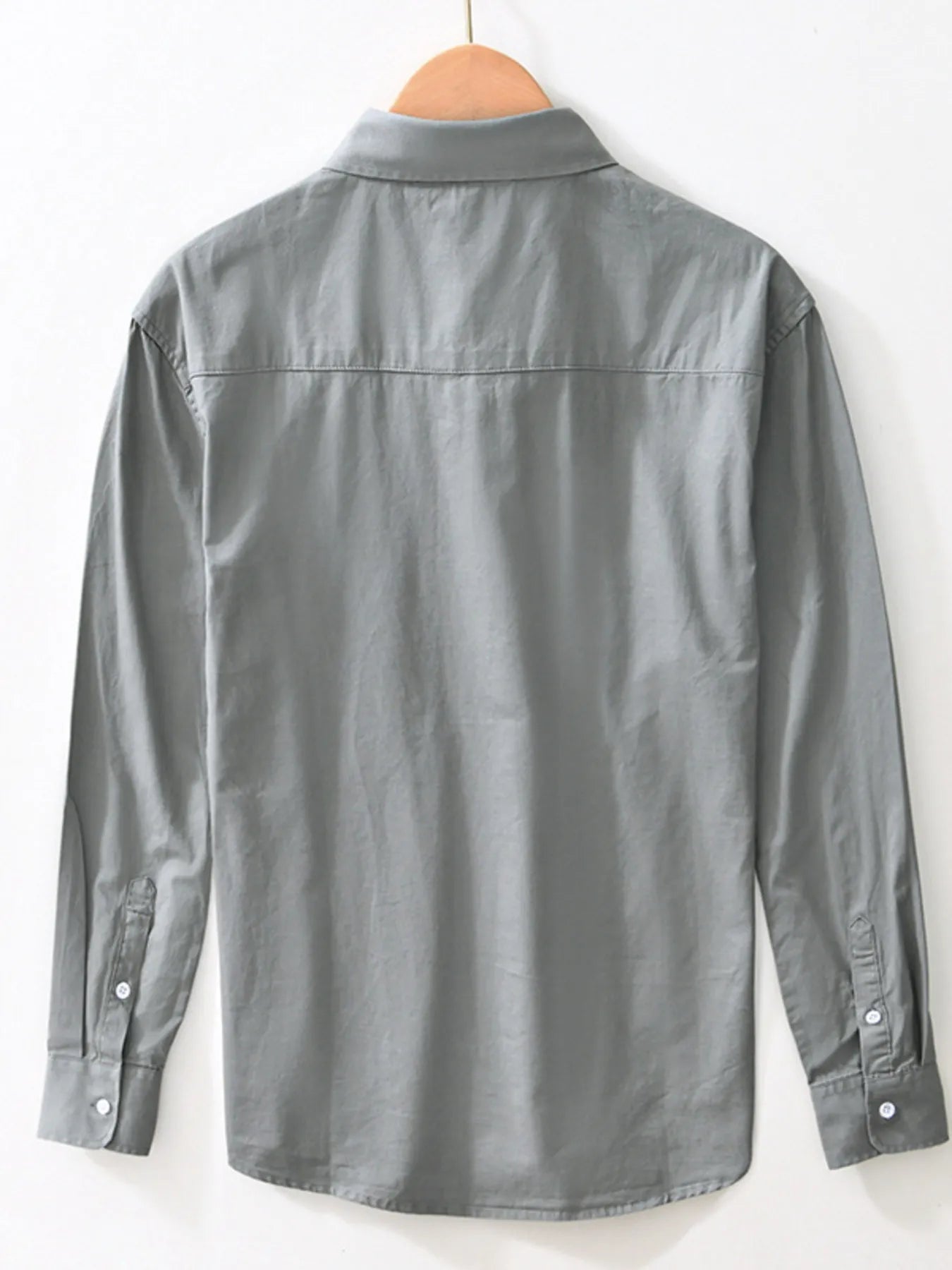 Men's Plus Size Button Up Long Sleeve Shirt