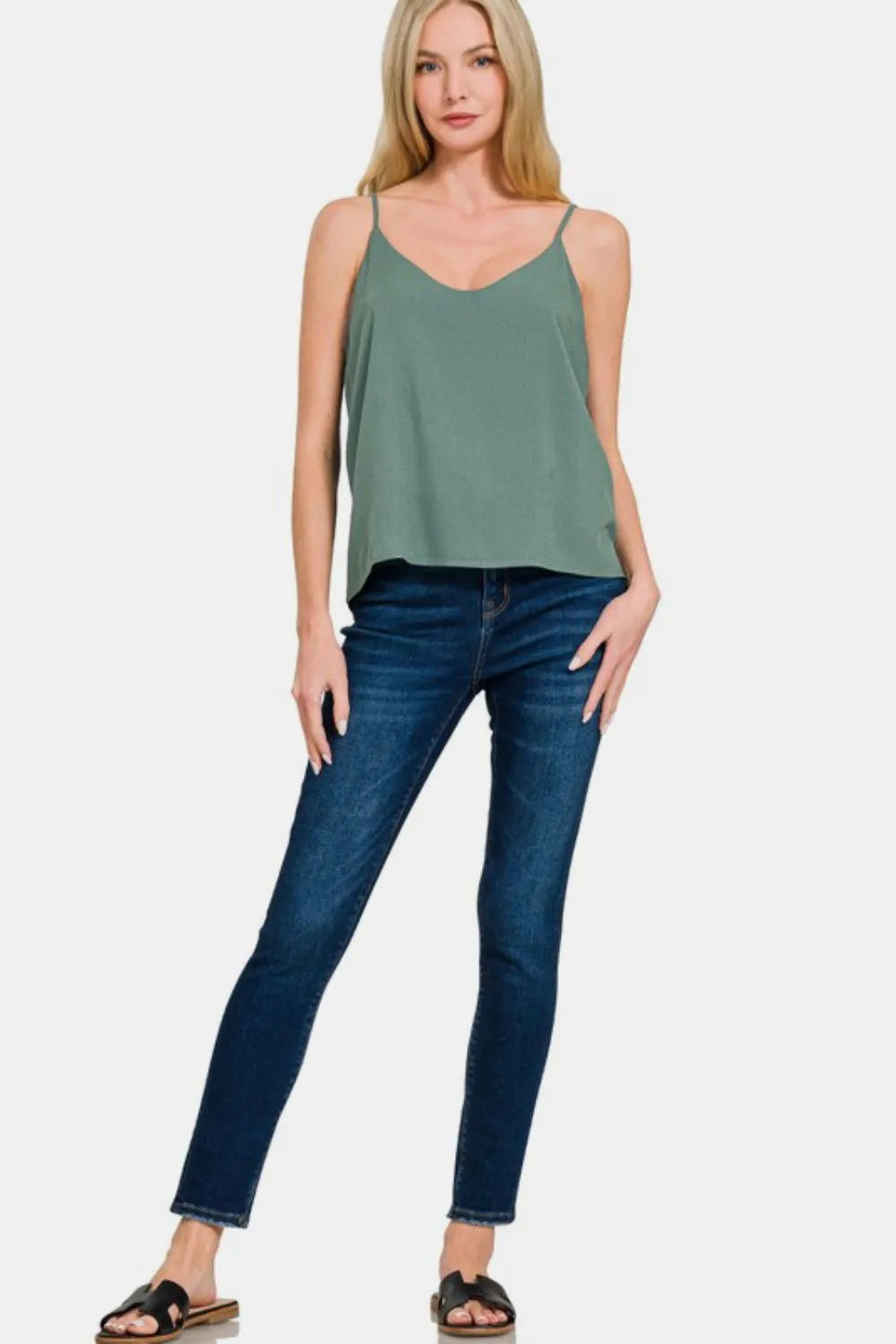 Two Layered Spaghetti Strap Cami