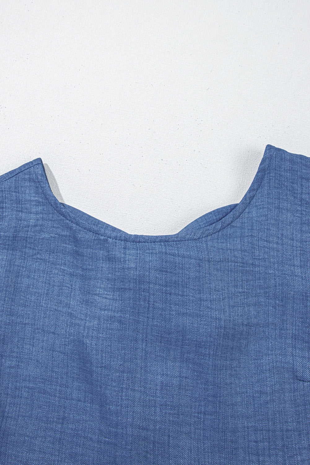 Knot Scoop Back Ruffle Hem Sleeveless Mini Dress