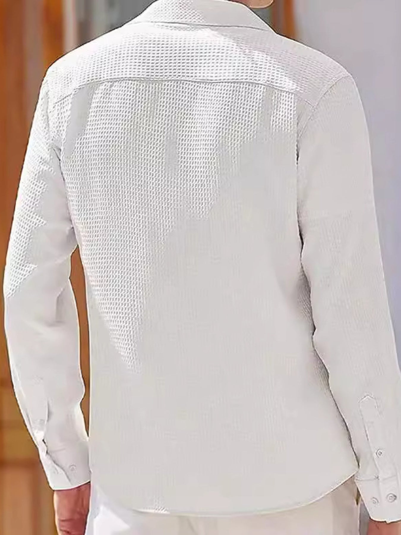 Men's Full Size Slim Fit Button Up Shirt Plus Size
