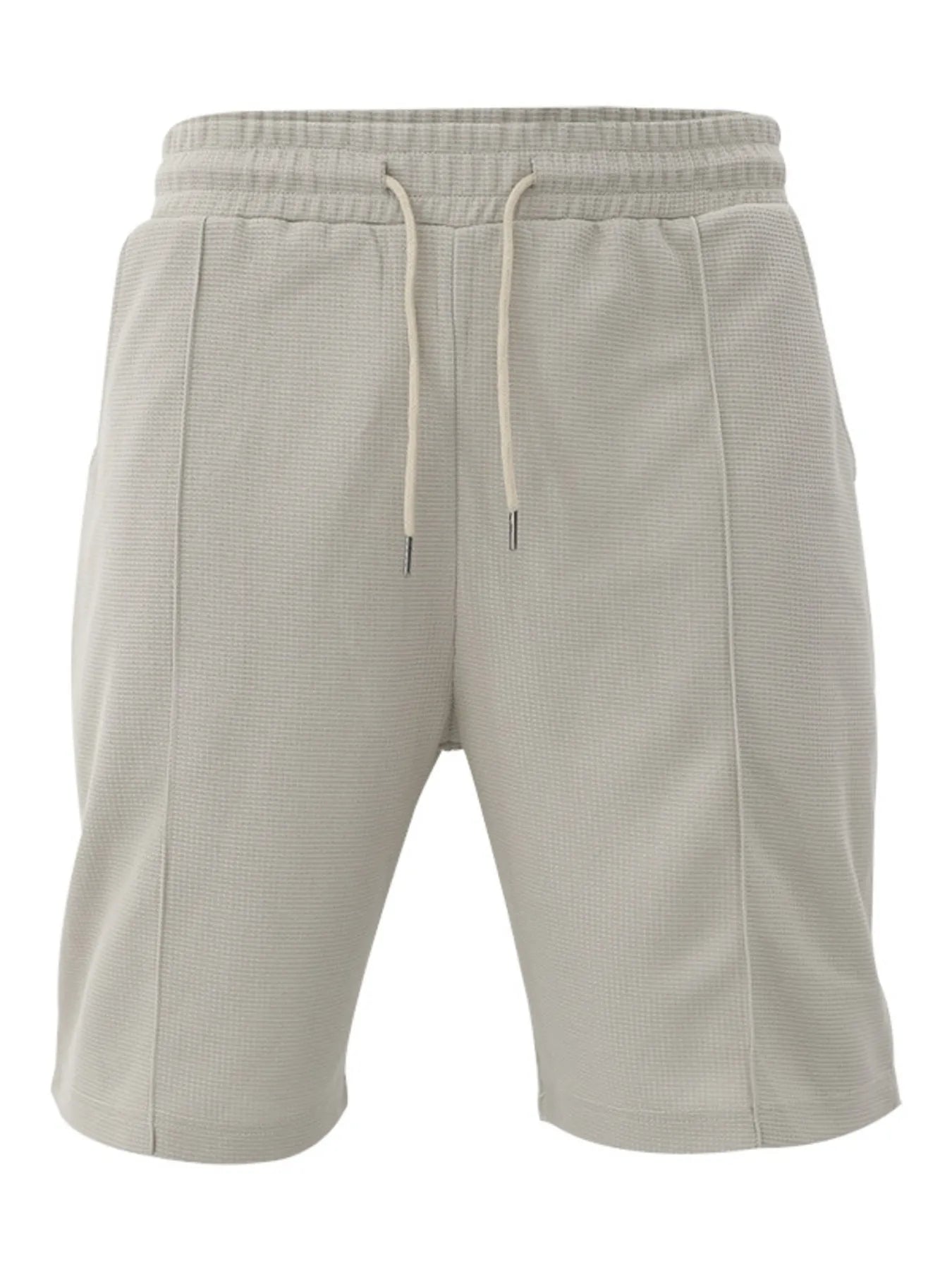 Men's Full Size Round Neck Tee and Shorts Set Plus Size