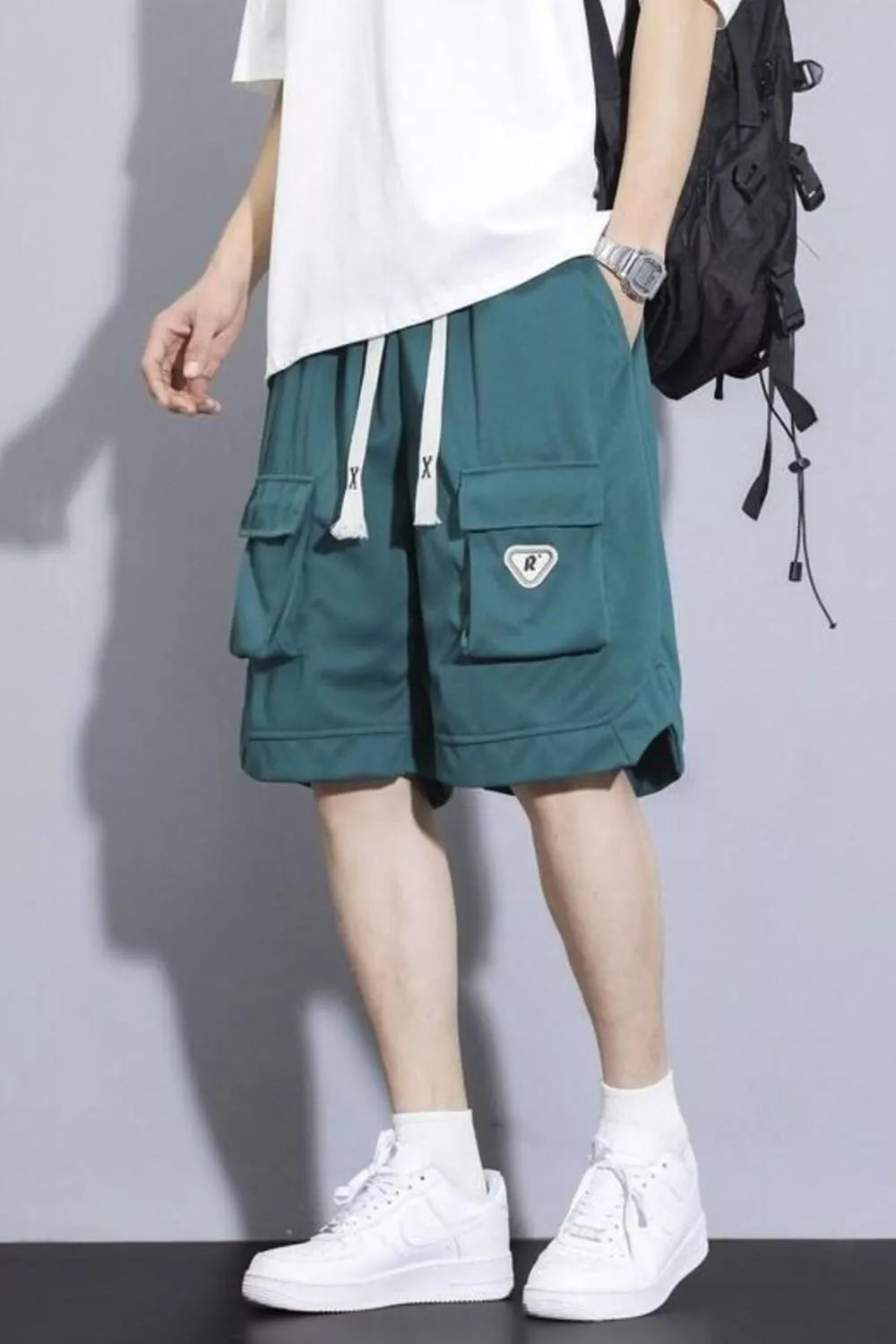 Men's Plus Size Cargo Shorts with Pockets