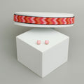 Acrylic Pink Beaded Choker Necklace Stylish Statement Jewelry