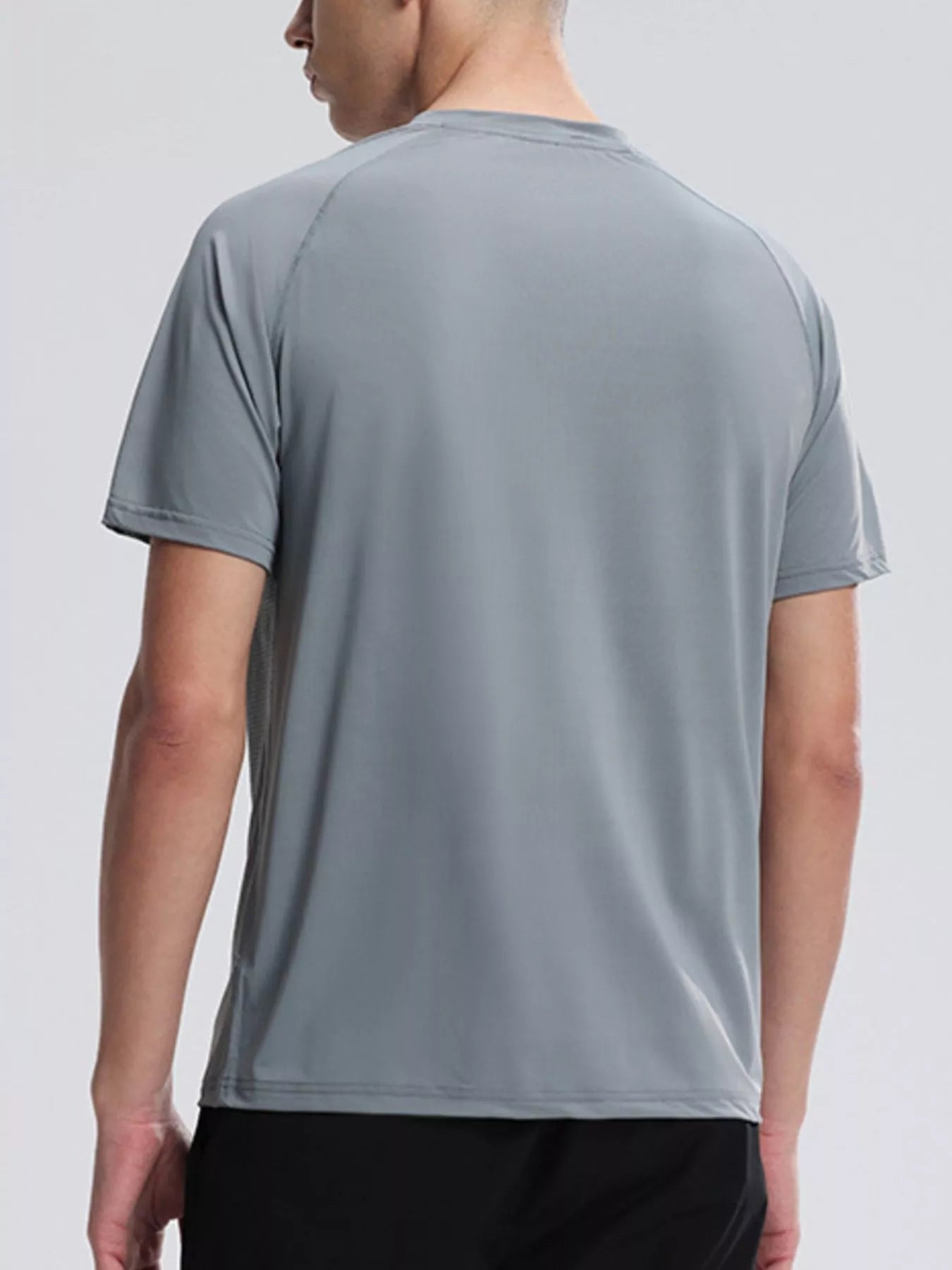 Men's Plus Size Round Neck Athletic T-Shirt