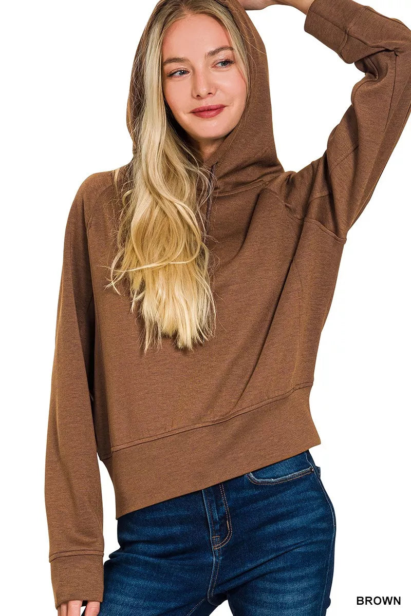 Drawstring Scuba Hoodie