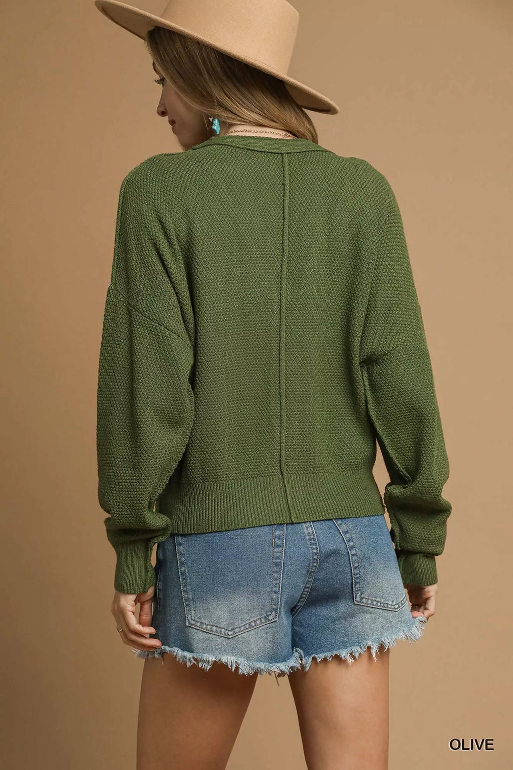 Chunky Cable Knit V-Neck Button-Up Cardigan