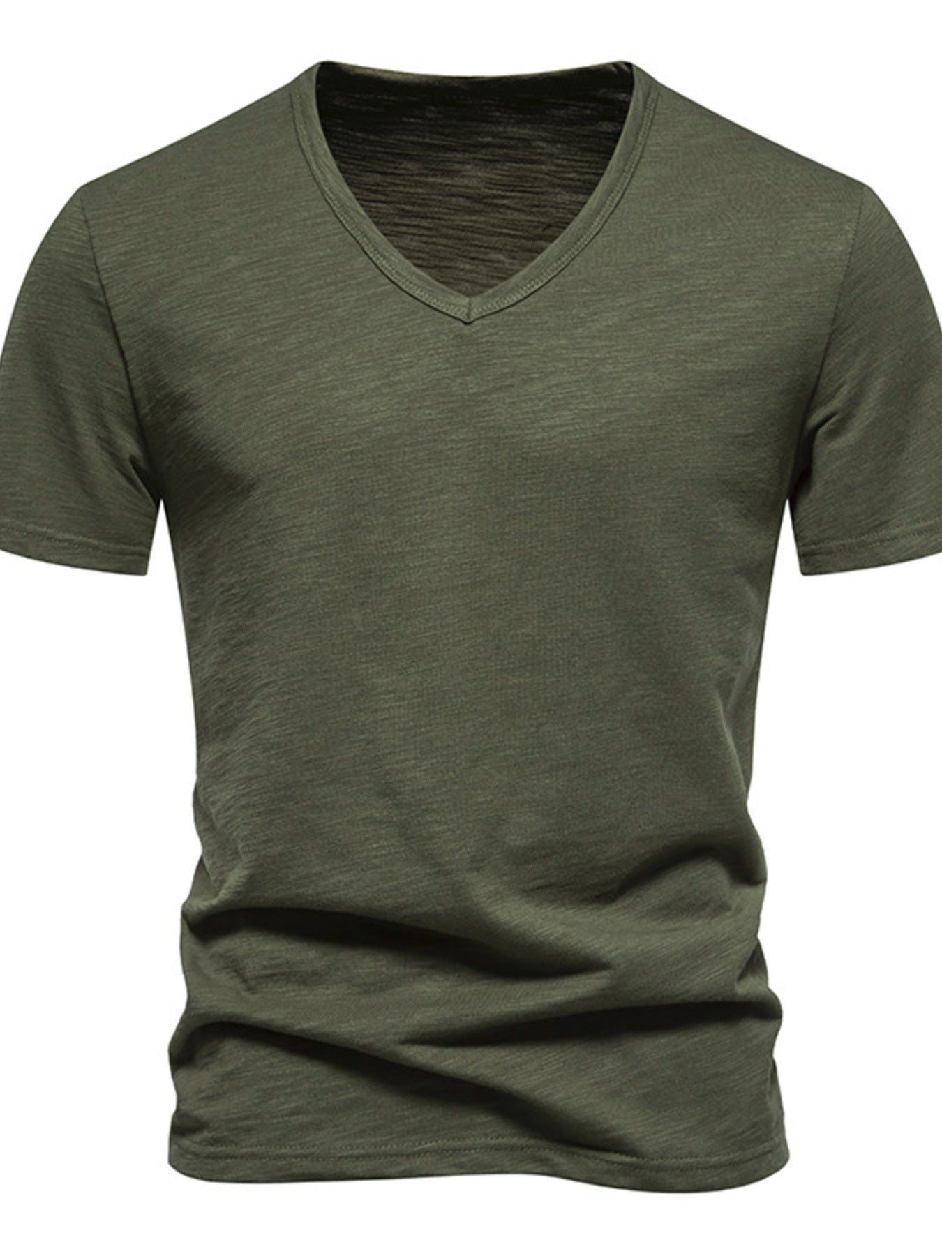 Men's Casual V-Neck Slim Fit T-Shirt