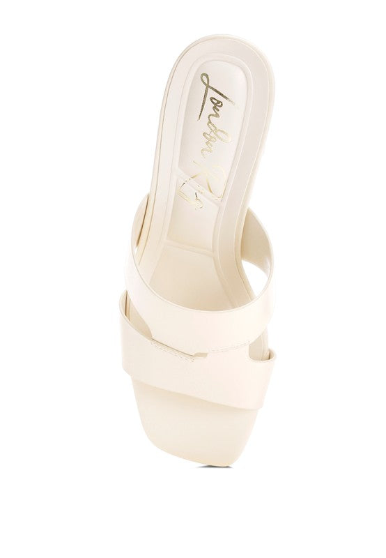 Shulva Block Heel Slip Ons