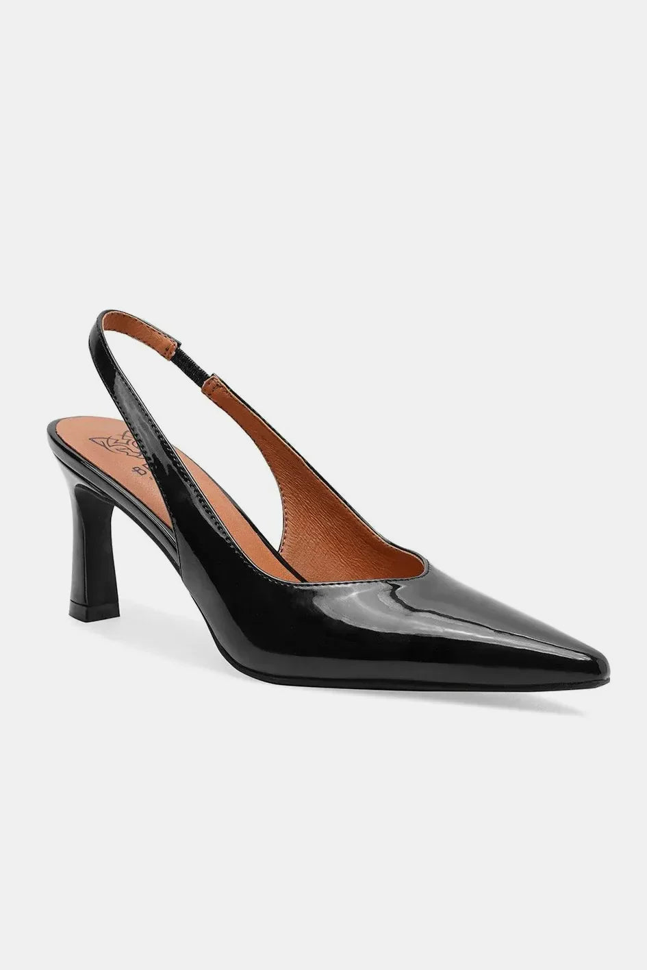 Fashion Faux Leather Point Toe Slingback Pumps