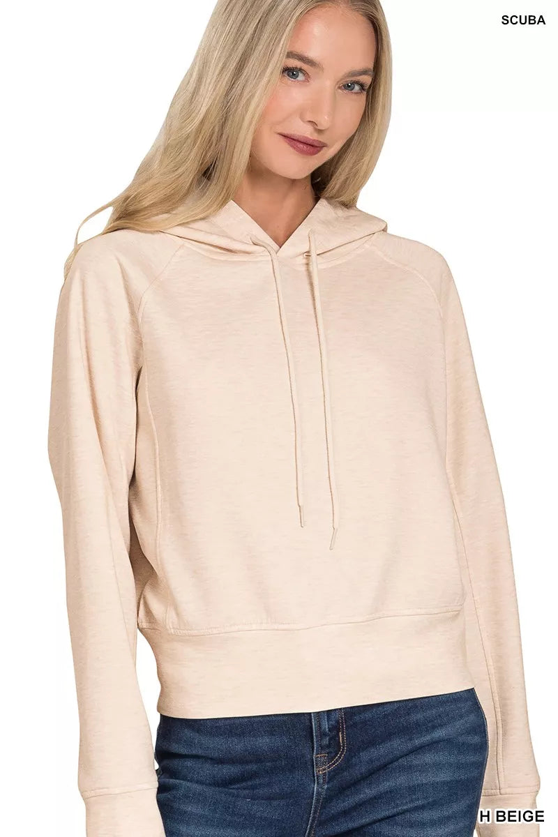 Drawstring Scuba Hoodie