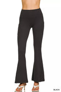 Brushed Dty Microfiber Flare Pants
