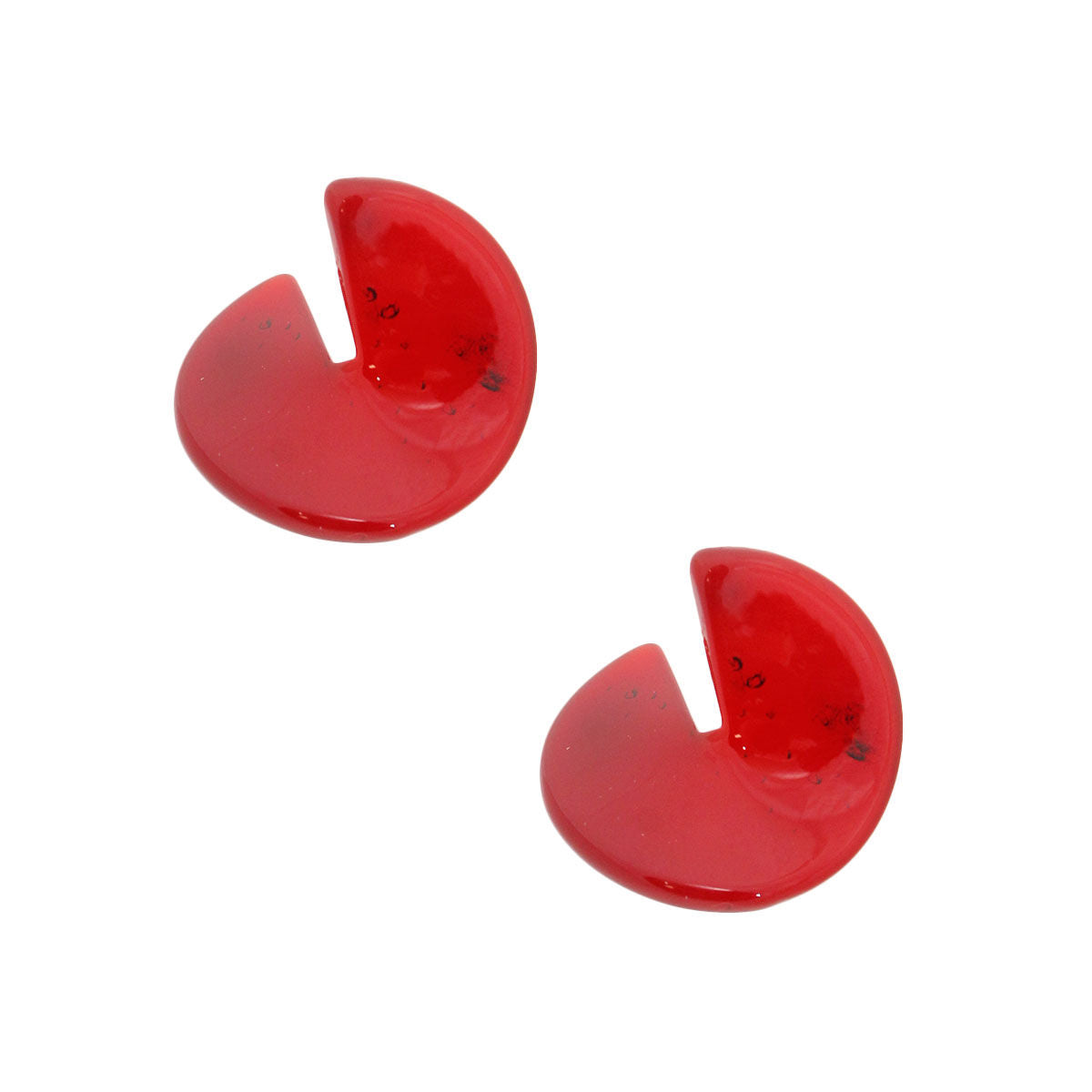 Statement Burgundy Twisted Earrings – Trendy Fashion Jewelry