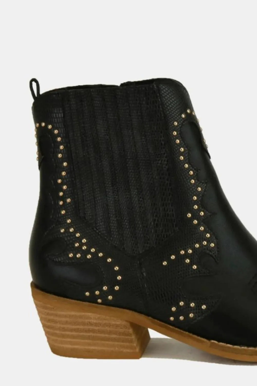 Fashion Studded Detail Point Toe Boots