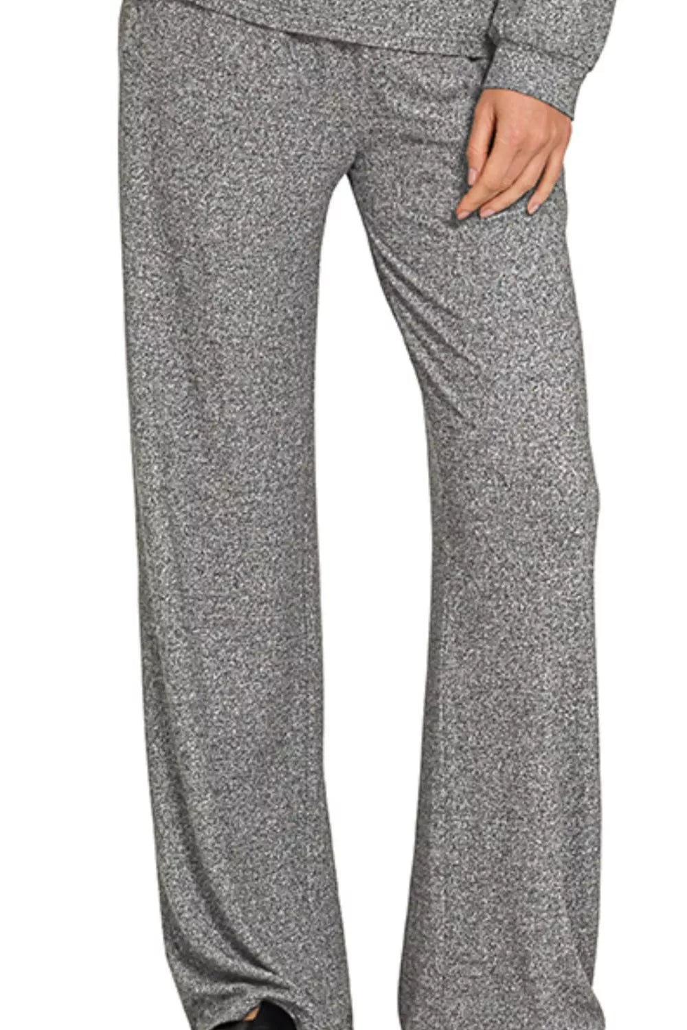 Soft Melange Long Sleeve Tee & Pants Set