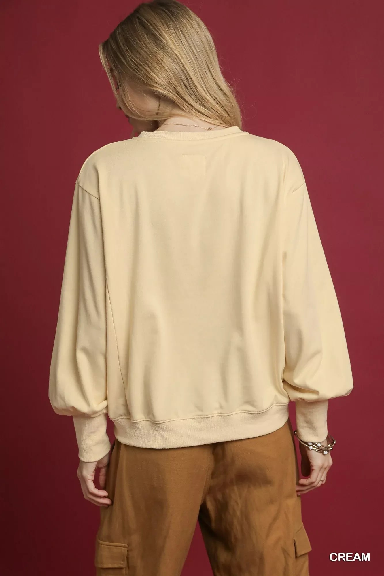 HO Applique French Terry Sweatshirt