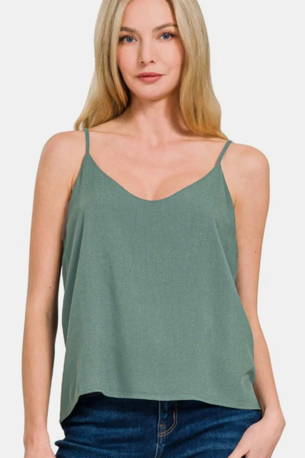 Two Layered Spaghetti Strap Cami