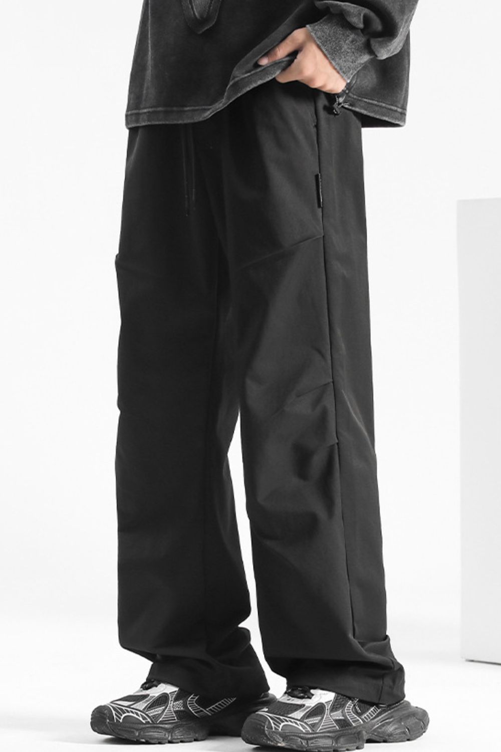 Men's Plus Size Loose-Fit Drawstring Waist Casual Pants