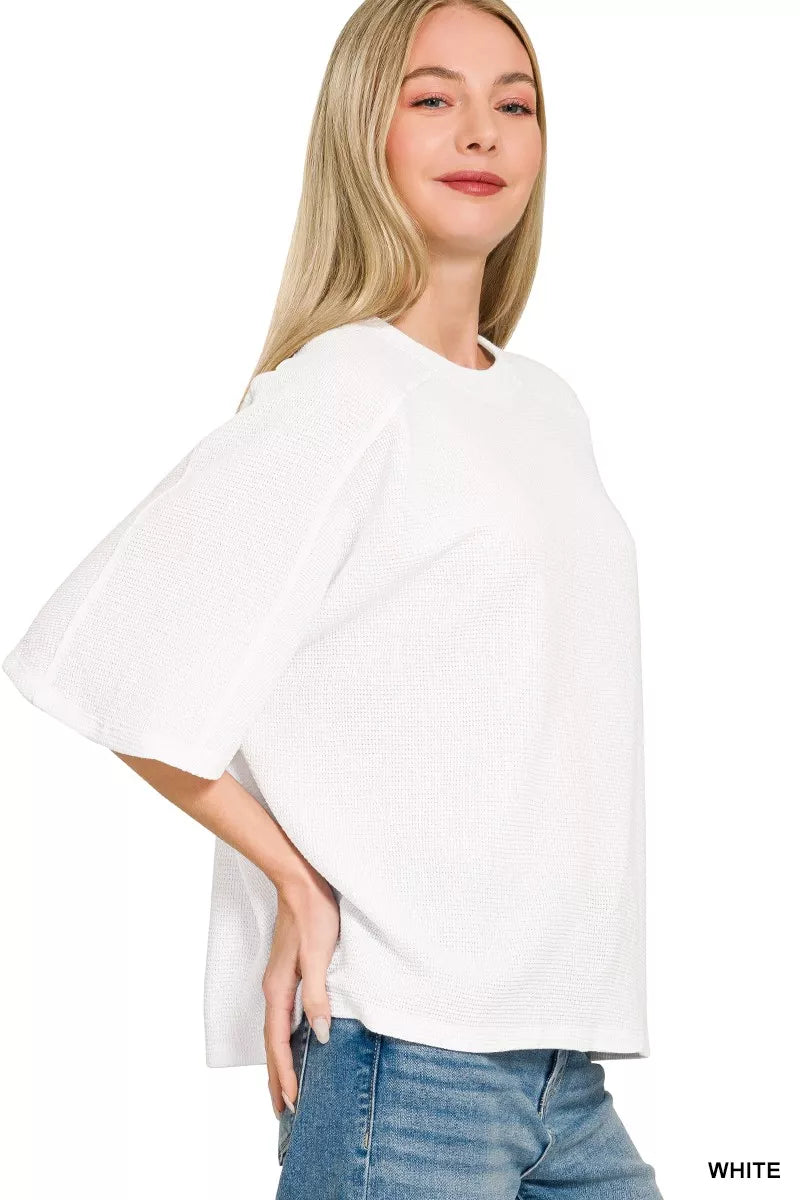 Double Knit Short Sleeve Top