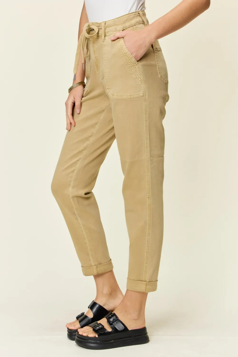 Full Size High Waist Jogger Jeans