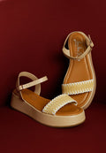 Anglong Raffia Flatform Sandals