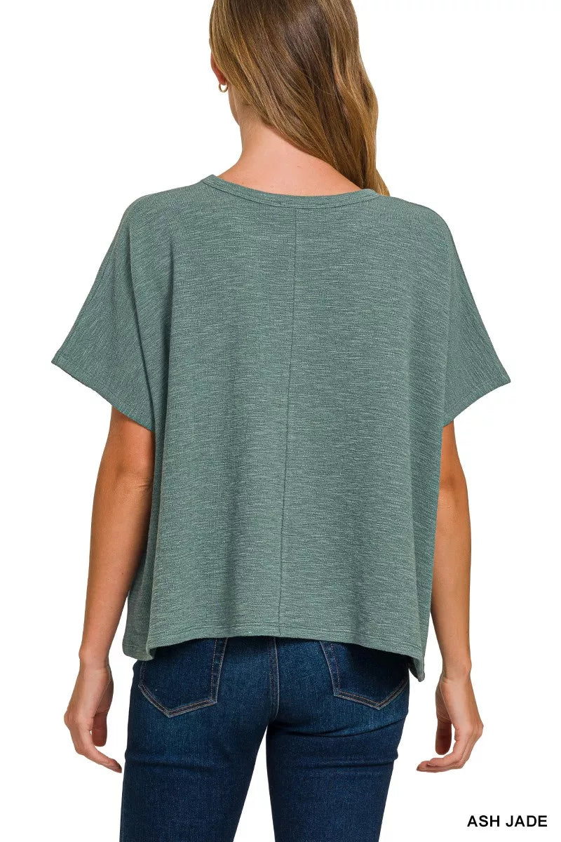Cotton Slub Oversize Tee
