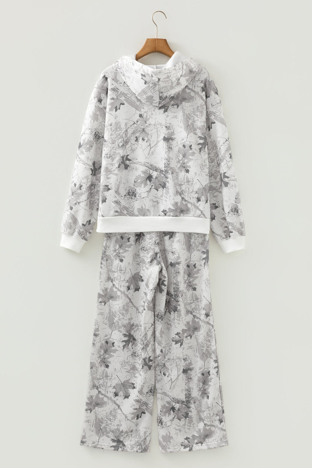 Light Grey Light Woodland Camo Classic Hoodie and Sweatpants Set