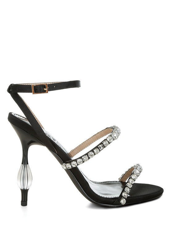 Aragon Diamante Embellished Fantasy Heel Sandals