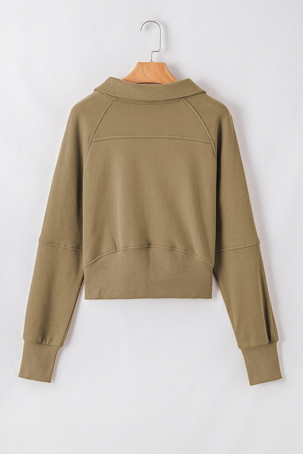 Elmwood Fleece Lined Zip Up Stand Collar Thumbhole Sleeve Sweatshirt