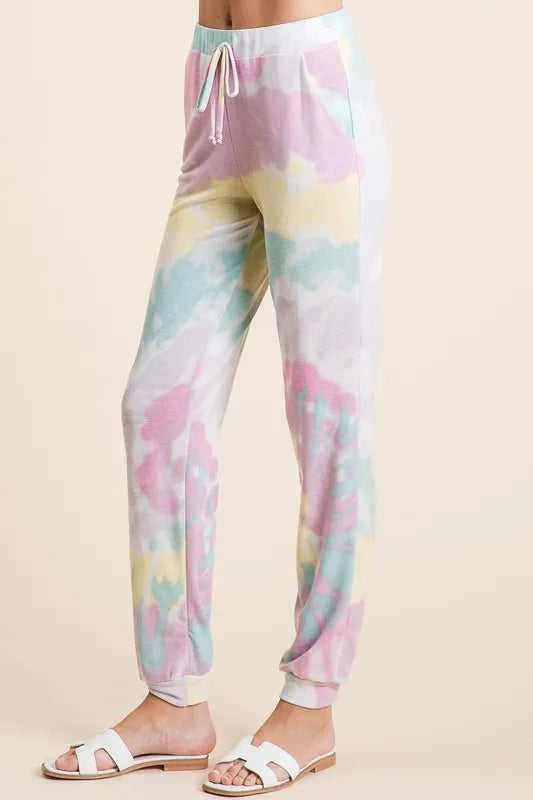 Tie Dye French Terry Casual Pants