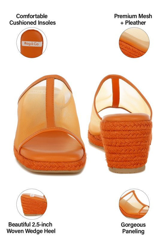 Seraphine Breathable Mesh Slip-On Wedges