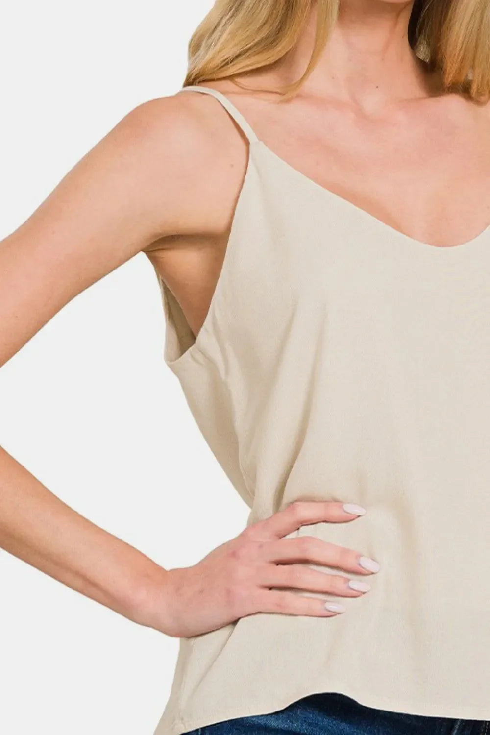 Two Layered Spaghetti Strap Cami