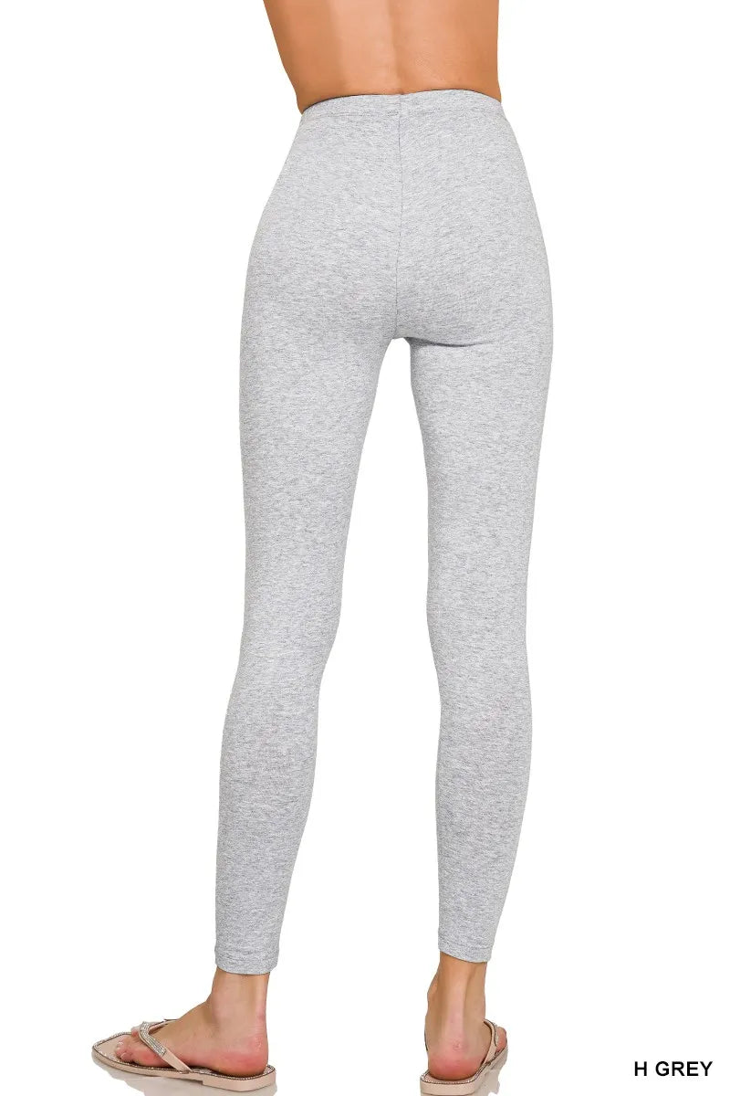 Premium Cotton Full Length Leggings