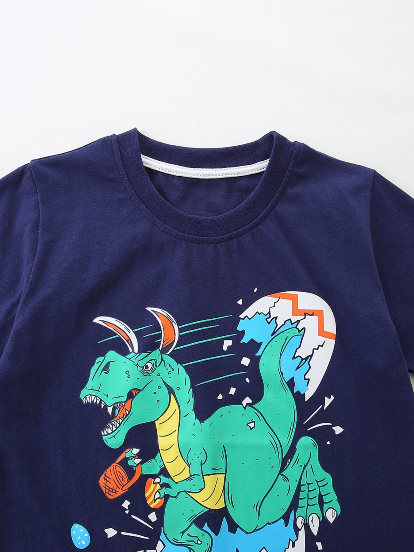 Children's Dinosaur Graphic Crew Neck T-Shirt