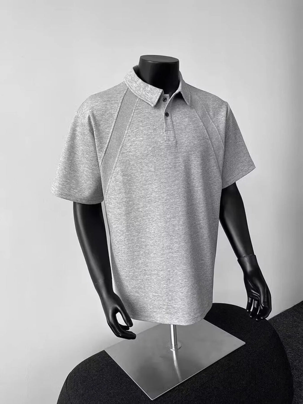 Men's Plus Size Button Detail Short Sleeve Polo